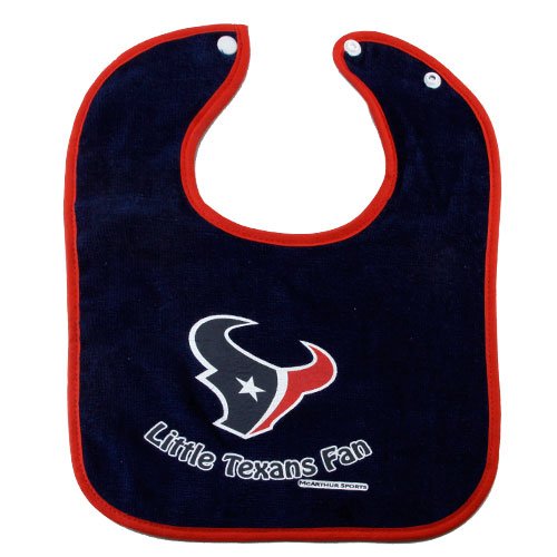 Houston Texans 2-Tone Snap Baby Bib