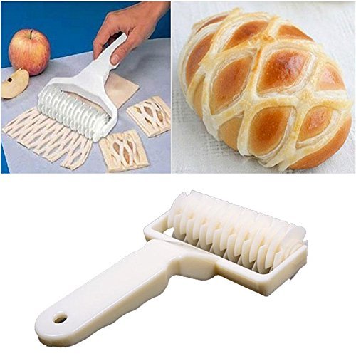 Tool & Home Roller Cutter for Baking : Quality Plastic Baking Tool Cookie Pie Pizza Pastry Lattice Roller Cutter Craft