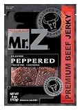 Mr. Z Premium Beef Jerky Peppered Flavor , 4-Ounce Bags (Pack of 6)