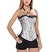 Muka Women Overbust Lace Boned Corset Bustier Halloween Corset