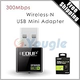 300Mbps Wireless WiFi USB Network LAN Adapter Card EDUP EP-N1528 Free Shipping