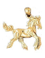 CleverEves 14K Gold Pendant Horse 4.8 - Gram(s)