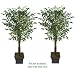 TWO 7' Fishtail Palm Artificial Trees _brand New, with No Pot,
