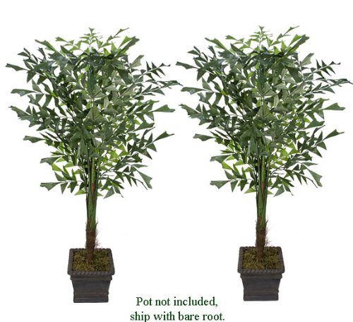 TWO 7' Fishtail Palm Artificial Trees _Brand NEW