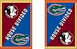 University of Florida and Florida State University - House Divided Flag - Regular Size