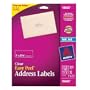 Avery Easy Peel Mailing Labels for Ink Jet Printers, 1 x 2.625 Inches, Clear, Pack of 300 (18660)