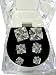 Sterling Silver Earrings- Diamond Shape Earrings 3 pairs