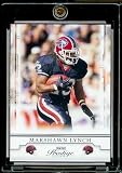 2008 Playoff Prestige # 12 Marshawn Lynch - Buffalo Bills - NFL Football Card in Protective Screw Down Display Case !