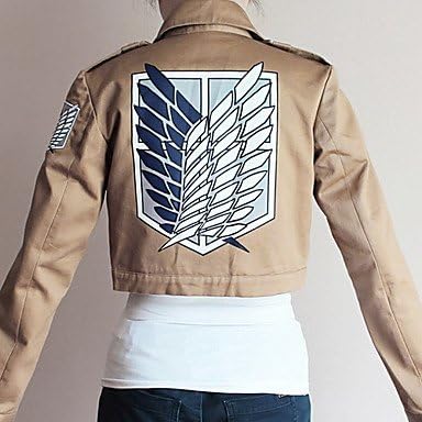 Attack on Titan Shingeki no Kyojin Eren Jager Scouting Corps Cosplay Jacket , Male , XL