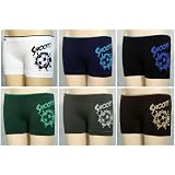 Soccer One Size Mens / Boys Seamless Stretch Athletic Style Assorted Colors Boxer / Brief / Trunk - Value 6 Pack