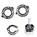 Xotic Tech 1 Pair D1S D3S HID Bulbs Holders Clip Rings Retainers Adapters for Audi BMW Mercedes Cadillac Lincoln Jaguar, etc