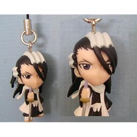 Anime Bleach Figure Cell Phone Strap Keychain Byakuya Kuchiki