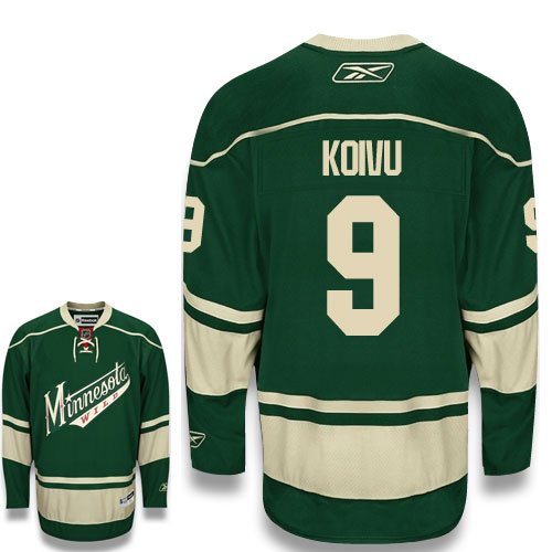 KOIVU 9 Minnesota Wild Reebok Premier Third NHL Hockey Jersey (NHLPA Certified Custom Sewn Authentic Twill)