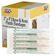 First Aid Only 2" X 4" Elbow & Knee Plastic Bandage, 25-Count Boxes (Pack of 4)