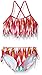 Kanu Surf Girls' Big Kelly Fringe Bikini Swimsuit, Pink, 10