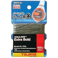 Tajima PL-ITOL Chalk-Rite Repl Ultra Thin 0.047 inch (1.2 mm) braided line, 100 ft. (30 m) spool