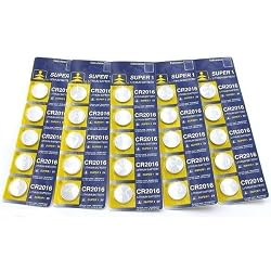 Watch Calculator Batteries 25 CR2016 Lithium 3V Battery
