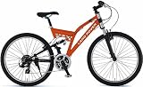 LANDROVER（ランドローバー）26インチマウンテンバイク・シマノ21段変速アルミフレームAL-ATB261 W-sus（オレンジ）