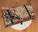 Victorian Style Storage Travel Cosmetic Makeup Fabric JEWELRY BAG/HOLDER-LEOPARD-Retired from Popular Creations 2006