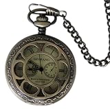 Ornamentverzierte Mechanische Taschenuhr  . 48 Stunden Gangreserve. Inklusive Gürtelclip Damen