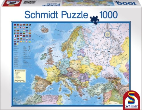 Schmidt Spiele - Europa-Karte, 1000 Teile Puzzle Preisvergleich