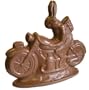 Chocolate Easter Bunny Motorcycle 3D Style, Milk Chocolate