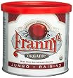 Franny's Organic Jumbo Seedless Raisin, 10 Ounce Tins (Pack of 6)