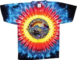 Woodstock 'Days' rainbow tie dye t-shirt