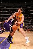 Sacramento Kings v Los Angeles Lakers: Pau Gasol Photographic Poster Print by Andrew Bernstein, 28x42
