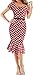 LUNAJANY Women's Vintage Retro Style Pinup Mermaid Party Cocktail Wiggle Dress