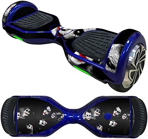 FreeSticker Protective Vinyl Skin Decal for Self Balancing Scooter Hoverboard mini hover 2 wheel x1 razor wrap cover sticker Action , Horror games and Superheroes super graphic (Joker Smile)
