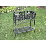 Mandalay Iron Outdoor Rectangular Plant Stand