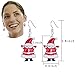 Zhenhui Colorful Christmas Dangle Earrings Set for Women Girls with Red Wreath Santa Claus Stockings White Snowman Xmas Missing Hat Snowflake Jingle Bells Thanksgiving Themed Gift