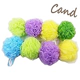 Cand Mesh Pouf Bath Sponge, 8 Packs