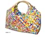 Wooden Handle Woven Recycled Juice Container Purse
