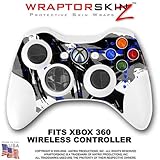 Abstract 02 Blue Skin by WraptorSkinz TM fits XBOX 360 Wireless Controller (CONTROLLER NOT INCLUDED)