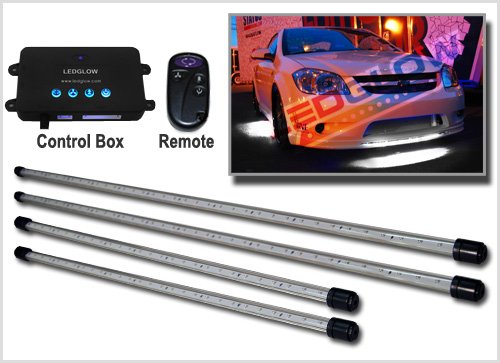 4pc. Wireless White LED Underbody Underglow Kit
