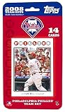 Topps MLB Baseball Cards 2008 Philadelphia Phillies 14 Card Team Set