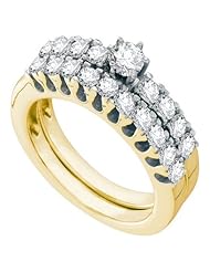 1.15CTW DIAMOND 0.25CT CENTRAL ROUND BRIDALSET