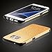 MEKO Glitter Bling Rubber Shock Absorbing and Scratch Resistant Bumper Case for Samsung Galaxy S7 Edge, Gold