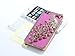 niceEshop Luxury Bling Peacock Synthetic Leather Rhinestone Case Cover for iPhone 5 5S (Hot Pink) +Screen Protector