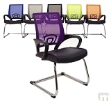 Leather & Mesh Color Burst Guest/Reception Chairs