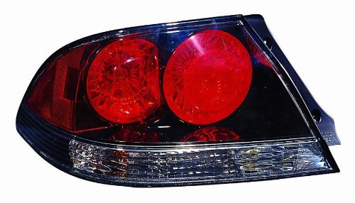 Depo 314-1920P-AS2C Mitsubishi Lancer Sedan Black Tail Light Assembly On Sale