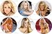 Set of 6 Carrie Underwood Pinback Buttons 1.25