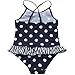 iEFiEL Baby Girls Toddlers Vigour Polka Dots One-Piece Swimwear Beach Holiday Bowknot Bathing Suit