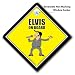ELVIS ON BOARD Car Sign, Baby on Board Style Car Window Novelty Sign, Funny Elvis Bumper Sticker