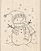 Inkadinkado Doodle Winter Snowman Wood Stamp