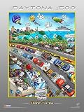 2006 Daytona 500 Signed by Charles Fazzino. Art Print Poster 18 inches width by 24 inches height. Highest Quality Art Poster Print