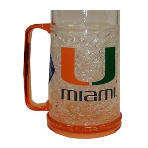 Miami Hurricanes Crystal Freezer Mug by