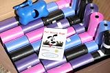 2200 Pet Waste Bags, Dog Waste Bags, Bulk Poop Bags on a roll, Clean up poop bag refills - (Color: RAINBOW of COLORS) + FREE Bone Dispenser, by Pet Supply City LLC